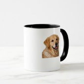Powered by Coffee and a Golden Retriever Coffee Tasse (VorderseiteRechts)