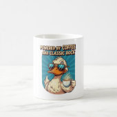 Powered by Coffee and Classic Rock - Cool Duck Kaffeetasse (Mittel)