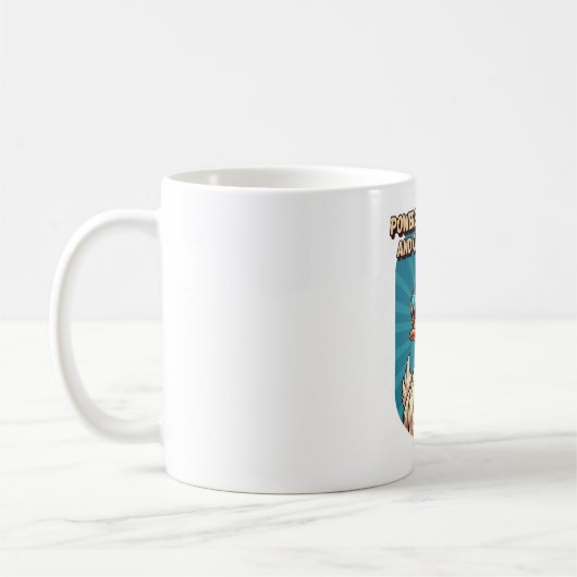 Powered by Coffee and Classic Rock - Cool Duck Kaffeetasse (Links)