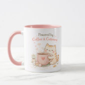 Powered by Coffee and Cuteness Cute Cat Sweet Pink Tasse (Links)