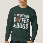 Powered by Coffee & Bugs T-Shirt | Developer Humor Sweatshirt (Vorderseite)