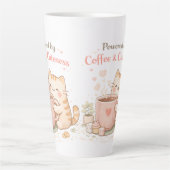 Powered by Coffee & Cuteness Cute Cat Sweet Cream Milchtasse (Vorderseite)
