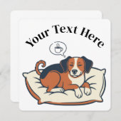 Powered by Coffee & Dog Dreams Einladung (Vorne/Hinten)