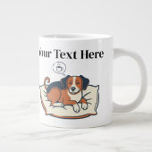 Powered by Coffee & Dog Dreams Jumbo-Tasse (Rechts)