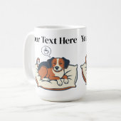 Powered by Coffee & Dog Dreams Kaffeetasse (Vorderseite Links)