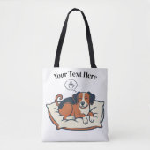 Powered by Coffee & Dog Dreams Tasche (Vorderseite)