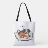 Powered by Coffee & Dog Dreams Tasche (Rückseite)