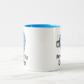 Powered by Coffee - Funny Smilo Tasse (Mittel)