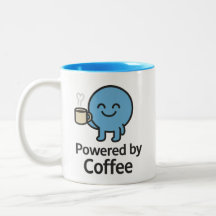 Powered by Coffee - Funny Smilo Tasse