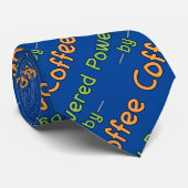 Powered by Coffee Neck Tie Krawatte (Gerollt)