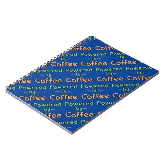 Powered by Coffee Notebook Notizblock (Linke Seite)