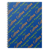 Powered by Coffee Notebook Notizblock (Vorderseite)