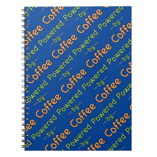 Powered by Coffee Notebook Notizblock (Vorderseite)