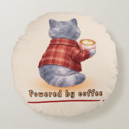 Powered by Coffee Rundes Kissen