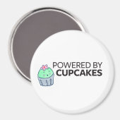 Powered by Cupcakes Magnet (Vorderseite/Rückseite)