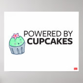 Powered by Cupcakes Poster (Vorne)