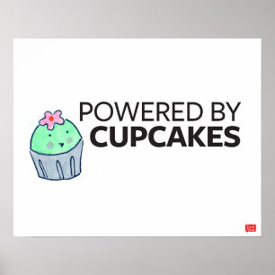 Powered by Cupcakes Poster