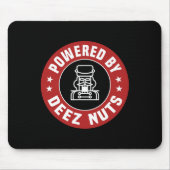 Powered by Deez Nuts - Funny Nutcracker Xmas Match Mousepad (Vorne)