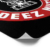 Powered By Deez Nuts - Lustiger Nussknacker Weihna Poster (Ecke)