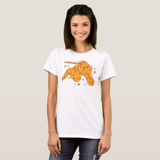 Powered by Fried Chicken T-Shirt (Vorne ganz)