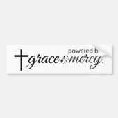 Powered by Grace & Mercy Autoaufkleber (Vorne)