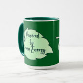 Powered by Green Energy St Patrick’s Day caneca Tasse (Vorderseite Links)