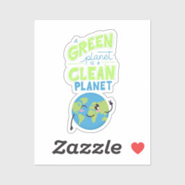 Powered by Green: Thrive with Nature" Aufkleber