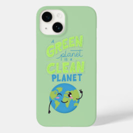 Powered by Green: Thrive with Nature" Case-Mate iPhone 14 Hülle