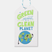 Powered by Green: Thrive with Nature" Geschenkanhänger (Vorderseite)