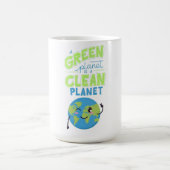 Powered by Green: Thrive with Nature" Kaffeetasse (Mittel)