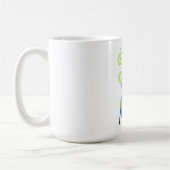 Powered by Green: Thrive with Nature" Kaffeetasse (Links)