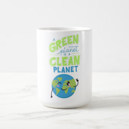 Powered by Green: Thrive with Nature" Kaffeetasse