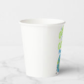 Powered by Green: Thrive with Nature" Pappbecher (Rechts)