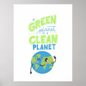 Powered by Green: Thrive with Nature" Poster (Vorne)