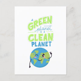Powered by Green: Thrive with Nature" Postkarte