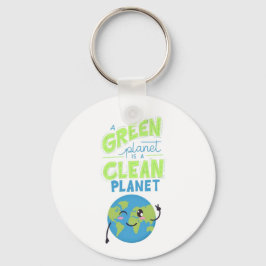 Powered by Green: Thrive with Nature" Schlüsselanhänger