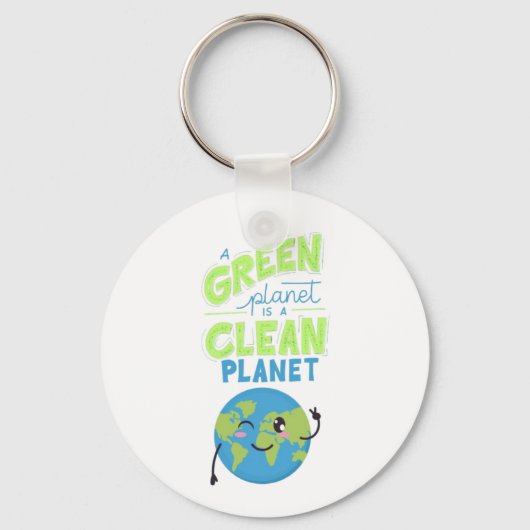 Powered by Green: Thrive with Nature" Schlüsselanhänger (Vorderseite)