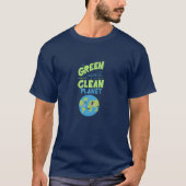 Powered by Green: Thrive with Nature" T-Shirt (Vorderseite)