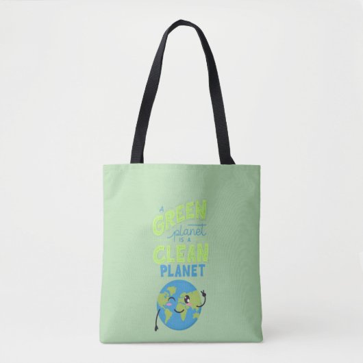 Powered by Green: Thrive with Nature" Tasche (Vorderseite)