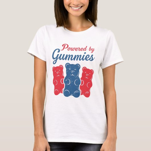 Powered By Gummies T-Shirt (Vorderseite)