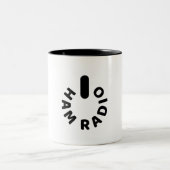 Powered by HAM Radio Zweifarbige Tasse (Mittel)