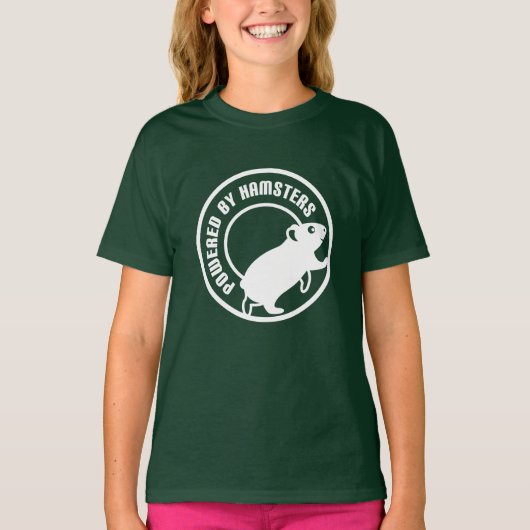 Powered by Hamsters T-Shirt (Vorderseite)