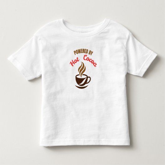 Powered by Hot Cocoa Kleinkind T-shirt (Vorderseite)