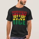 Powered by Jollof Rice Ghana Geschenk für Männer F T-Shirt (Vorderseite)
