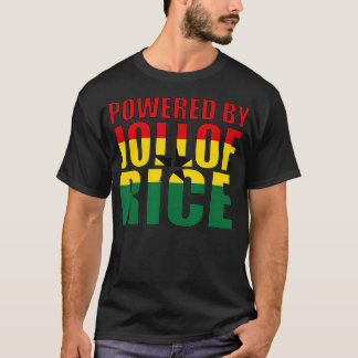 Powered by Jollof Rice Ghana Geschenk für Männer F T-Shirt