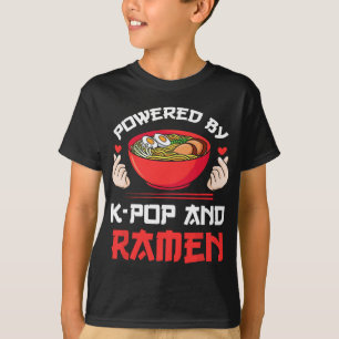 Powered by K-Pop und Ramen Kpop Merchandise T-Shirt