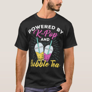 Powered by Kand Bubble Tea Korean Music Korea T-Shirt