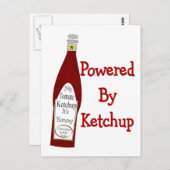Powered by Ketchup Postkarte (Vorne/Hinten)