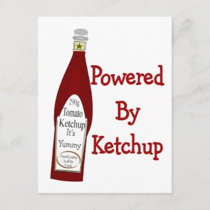 Powered by Ketchup Postkarte