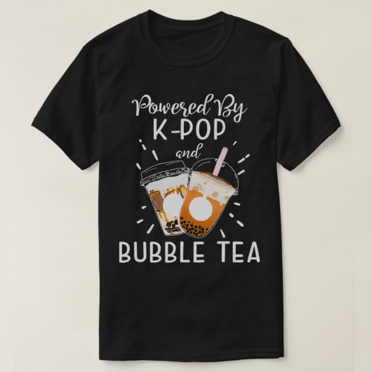 Powered by KPOP Boba Tea Bubble Tee koreanisches G (Design vorne)